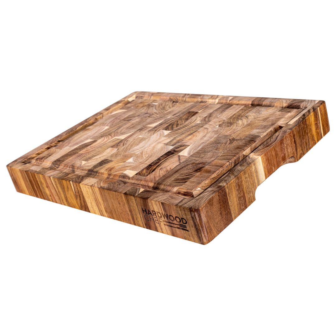 Hardwood chef shop cutting board