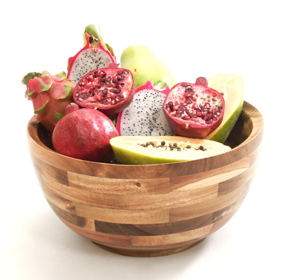 HardwoodChef Acacia Wood Salad And Serving Bowl